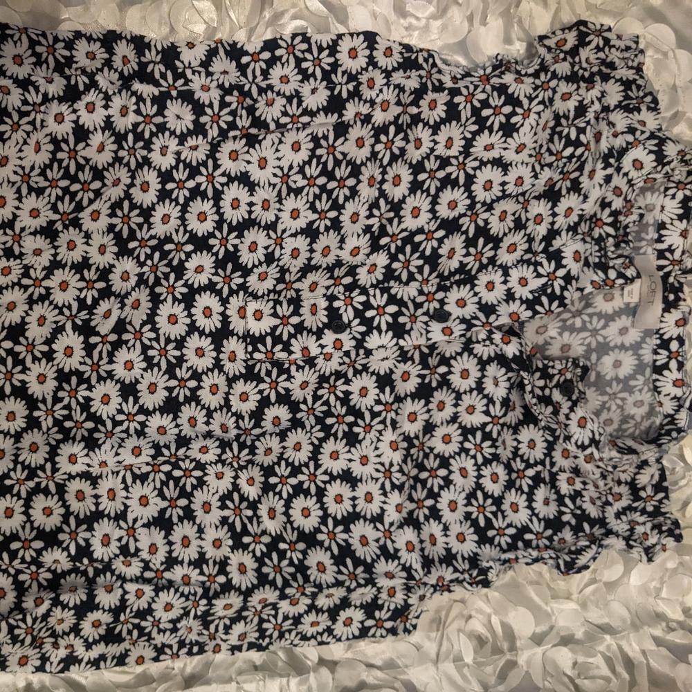 Floral sleeveless top, Women's SIZE SMALL from LOFT OUTLET